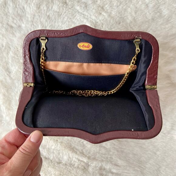 Ande Vintage Maroon Purse - Picture 2 of 5